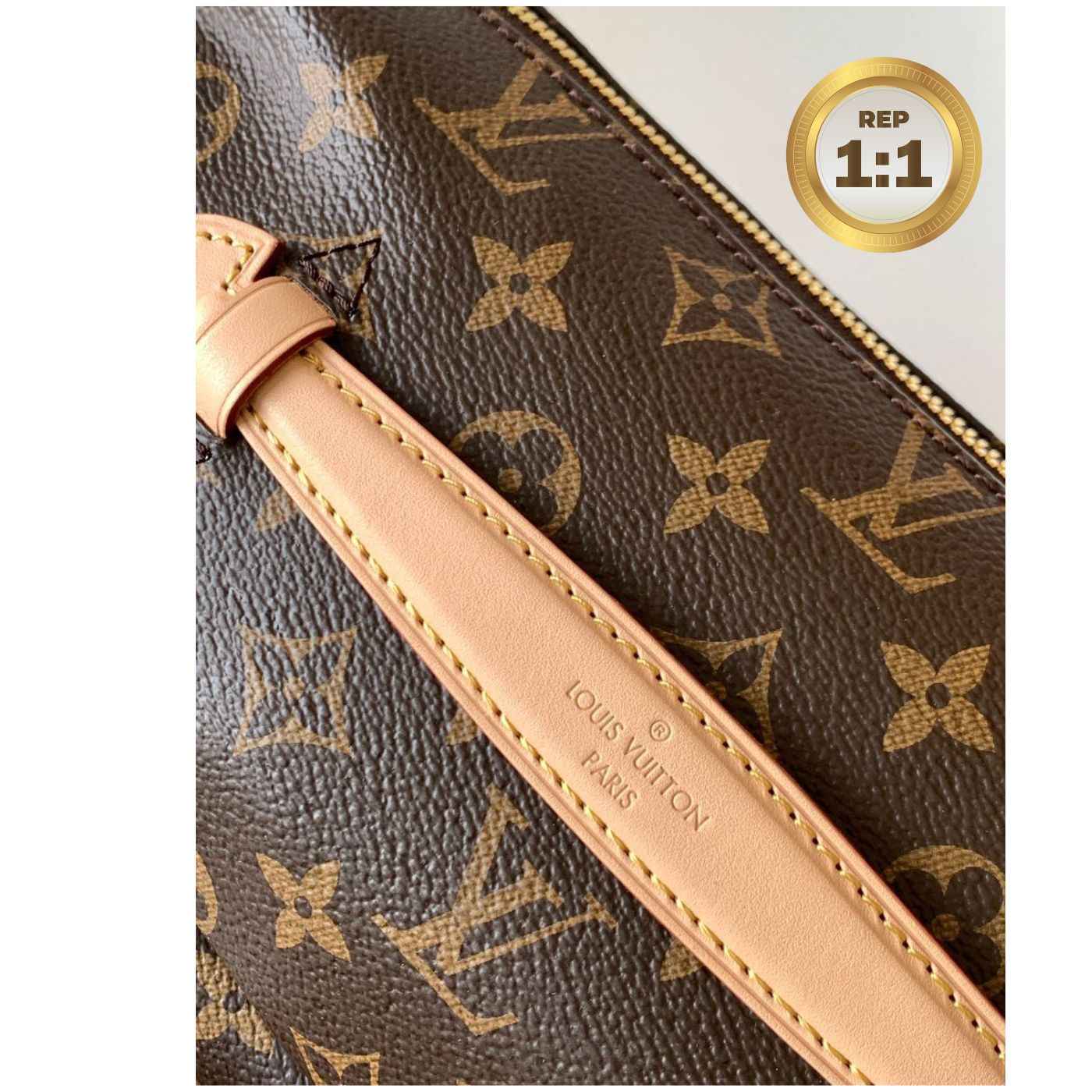 [REP 1:1] Louis Vuitton Bumbag Monogram Canvas Brown For Women 14.5in/37cm
